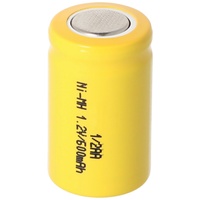 AccuCell 1/2AA Akku mit 1,2 Volt Spannung und 600mAh