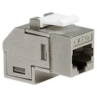 Logilink Keystone Fruit Cat.6A 2X RJ45 STP 90° Silver