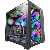 Mars Gaming MCV3 Schwarz, Custom XXL E-ATX Gaming Tower,
