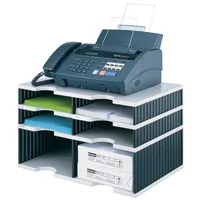Styro Kombieinheit styrodoc duo, 4+2 F„cher, schwarz/grau