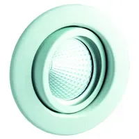 Rutec Einbaustrahler 50W rund Weiß Metall ohne Sprengring