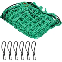 Relaxdays Anhängernetz, 1,5 x 2,2 m, mit 6 Haken,