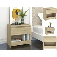 VidaXL Nachttisch Sonoma-Eiche 40x30x39 cm Holzwerkstoff