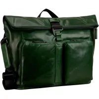 LEONHARD HEYDEN Porto Messenger Leder 38 cm grün