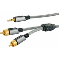 Schwaiger AINSTEIN 3.5 mm Aux Klinkenstecker 2x Cinch Stecker