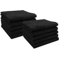 ZOLLNER Handtuch 50 x 100 cm schwarz