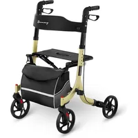 Uniprodo Alu Rollator Faltbar Gehilfe schwarz