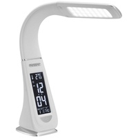 Monzana Schreibtischlampe mit Display Kalender Uhr Wecker Dimmbar Nachttischlampe