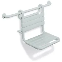 Hewi Einhängesitz Serie 801 Klappsitz stahlblau 345 x 400