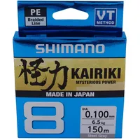 Shimano Leine Kairiki 8 0,215mm 20,8kg 150m Steel Gray