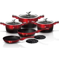 Berlinger Haus BerlingerHaus Metallic Burgundy Line Kochgeschirr-Set 10-teilig Black