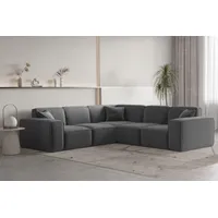 Fun Möbel Ecksofa Designersofa CELES PREMIUM Stoff Opera Velvet