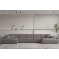 Fun Möbel Wohnlandschaft U-Form CELES PREMIUM XL in Stoff