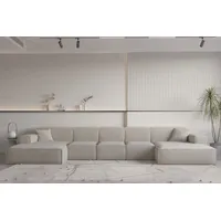 Fun Möbel Wohnlandschaft U-Form, CELES PREMIUM XL in Stoff