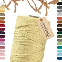 BooGardi Makramee Garn · Hellgelb 5mm x 100m ·