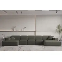 Fun Möbel Wohnlandschaft U-Form CELES PREMIUM XL in Stoff