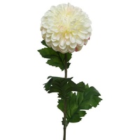 MARELIDA Dahlie am Stiel Pompon Kunstblume - H: 75cm