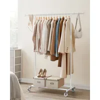 Songmics Rollgarderobe ausziehbar 92,0-132,0 x 45,0 x 160,0 cm