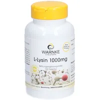Warnke Vitalstoffe GmbH L-Lysin 1000 mg Tabletten