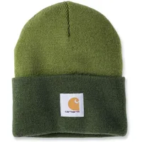 CARHARTT Knit Cuffed Two-Tone, Mütze, - Grün/Dunkelgrün - Einheitsgröße