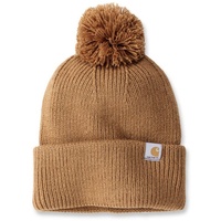 CARHARTT Knit Pom-Pom Cuffed Beanie carhartt brown