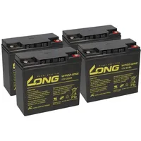 Akkuman 4x AGM BLEI AKKU 12V 22Ah kompatibel 48V