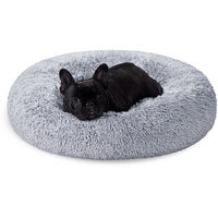 Songmics Feandrea Hundebett flauschig, Katzenbett, Donut Kissen, waschbar, Polsterung