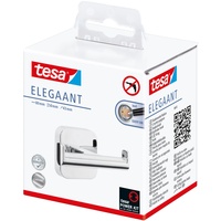 Tesa Bademantelhaken doppelt Elegaant Metall, chrom,