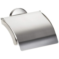 Fackelmann Toilettenpapierhalter FUSION, vernickelter Klopapierhalter (Farbe: Silber), Menge: 1