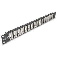 DeLock 19? Keystone Patchpanel 16 Port 1 HE schwarz
