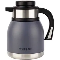 Michelino - 2.0L Thermoskanne Doppelwandig Getränkespender Isolierkanne Kanne Kaffee