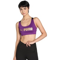 Puma Mid Impact FIT Sport-BH Damen 99 purple pop/gold