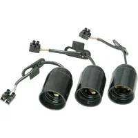 Kopp 214615038 Renovierfassung E27, mit Lüsterklemme und Zugentlastung, Farbe: