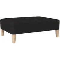 VidaXL Fußhocker Schwarz 78x56x32 cm Stoff Vidaxl