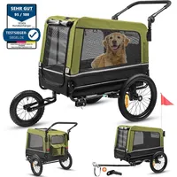 Veska VESKA® Hundeanhänger 3in1 Fahrradanhänger, Hundebuggy, Jogger für Hunde,