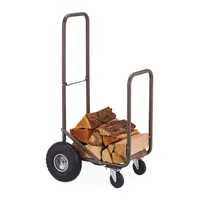 Relaxdays Kaminholzwagen mit Luftreifen