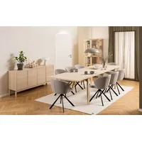 VCM Esstisch Linley 100 x 200 cm Holz Braun
