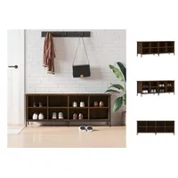 VidaXL Schuhregal Braun Eichen-Optik 131x35x50 cm Holzwerkstoff