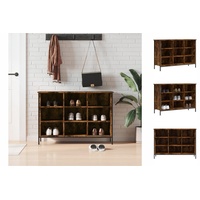VidaXL Schuhregal Räuchereiche 100x35x70 cm Holzwerkstoff