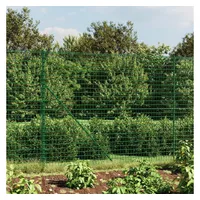 VidaXL Maschendrahtzaun mit Bodenhülsen Grün 2,2x25 m