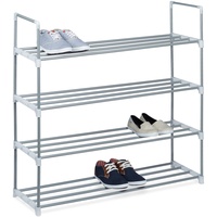 Relaxdays Schuhregal grau 90,0 x 31,0 x 93,0 cm