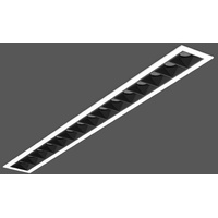 RZB BeamLine Slim 36W rechteckig weiß Aluminium