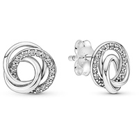 Pandora Ohrstecker "Always Together" Silber