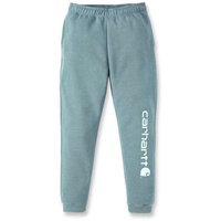 CARHARTT Tapered Graphic, Jogginghose - Hellblau/Weiß - XL