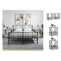 VidaXL Nachttische 2 Stk. Grau Sonoma 50x41x65 cm Holzwerkstoff