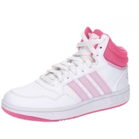 Adidas Kinder Hoops Mid Shoes Schuhe, Cloud White/Orchid Fusion/Lucid
