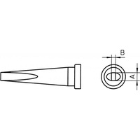 Weller Lötspitze Serie LT, Meißelform, LT M/Ø 3,2 mm,