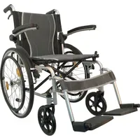Antar Ultraleichter Rollstuhl Aluminium silber