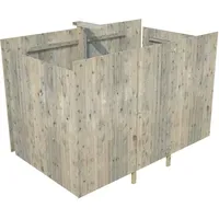 Palmako Gartenhaus Karl 3,60 x 7,62 m Grau