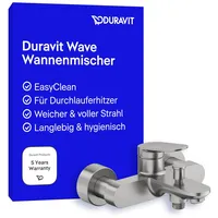 Duravit Wave Aufputz-Wannenarmatur, Einhebelmischer, WA5230000070,